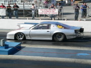 SILVER PONTIAC Firebird STAGED